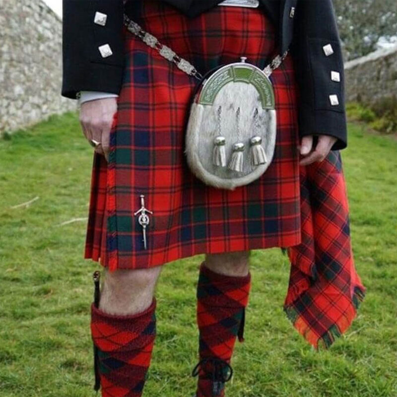 Robertson Red Modern Tartan Kilt