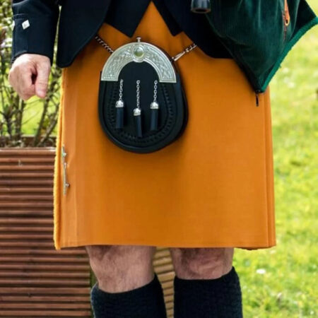 Saffron Tartan kilt for Active Men