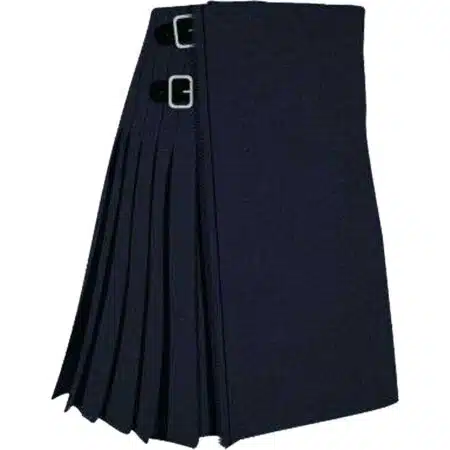 Solid Blue Modern Tartan Kilt