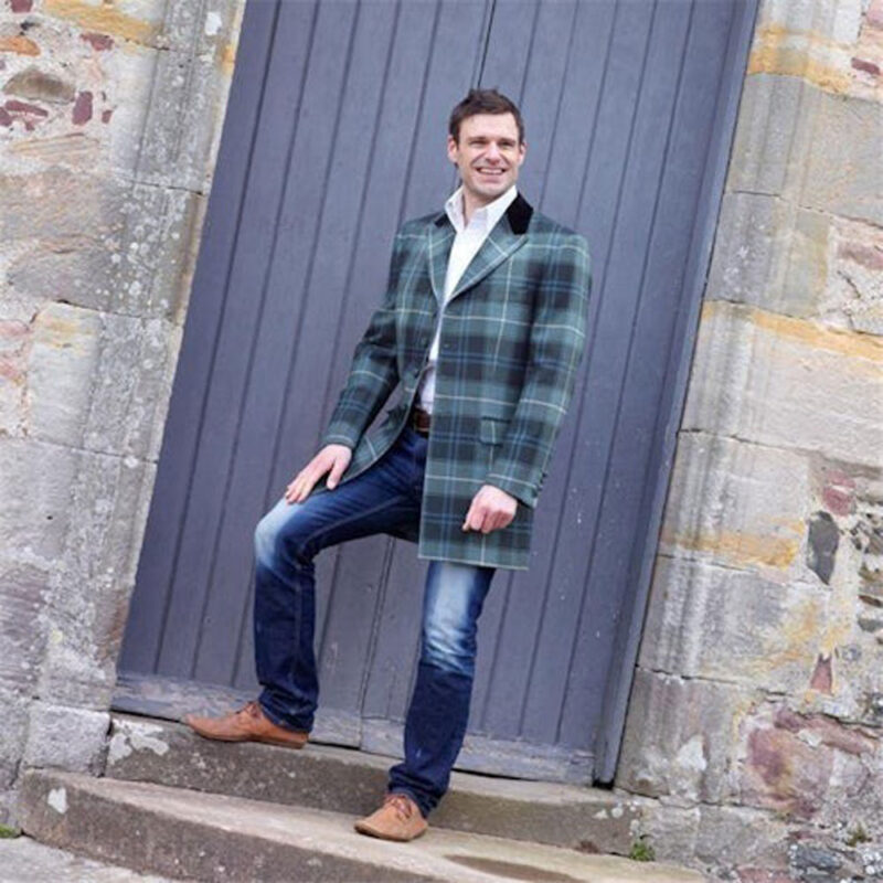 Men's Mid-Thigh Length Tartan Jacket - Image 6