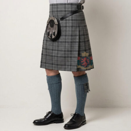Black Shadow Tartan Kilt