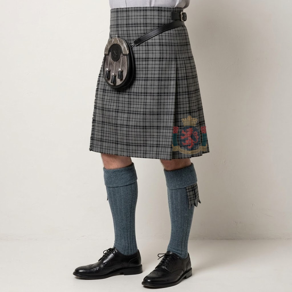 Black Shadow Tartan Kilt