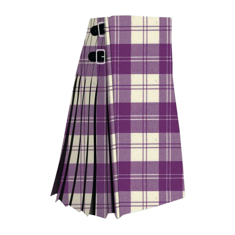 Eriskin Dress Purple & White Tartan Kilt