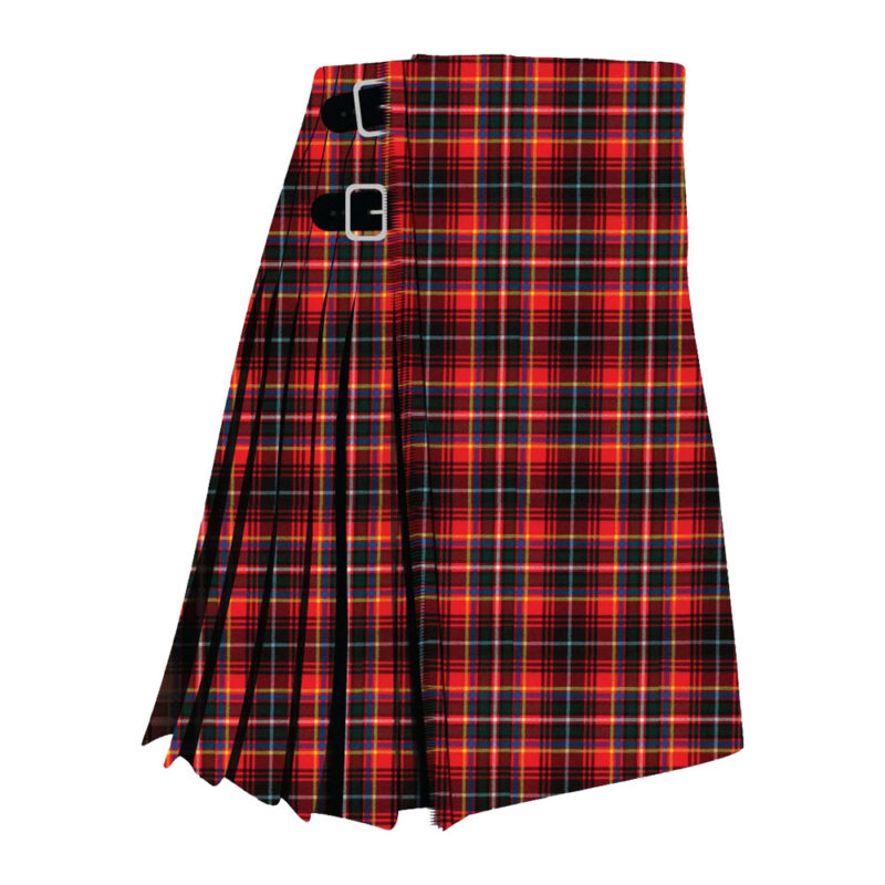 Innes Red Modern Tartan Kilt