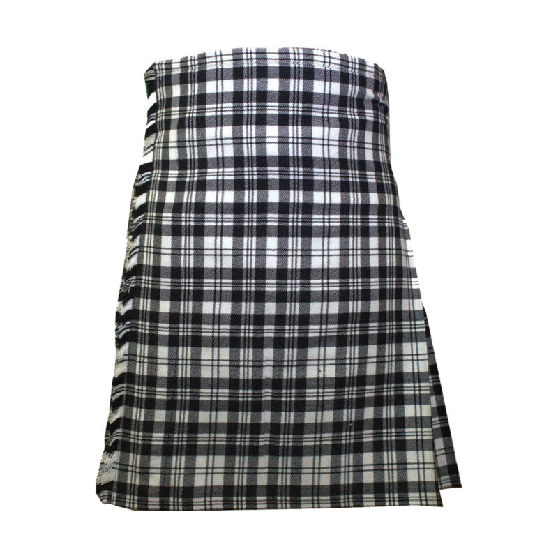 Scott Black And White Modern Tartan Kilt