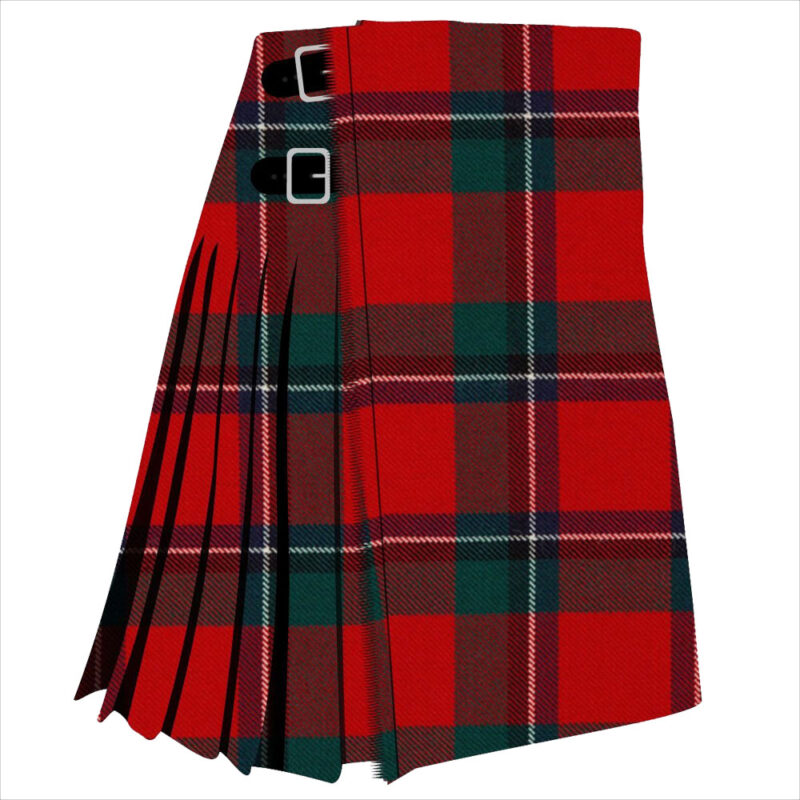 Sinclair Red Modern Tartan Kilt