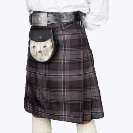 Clan Hamilton Grey Modern Tartan Kilt