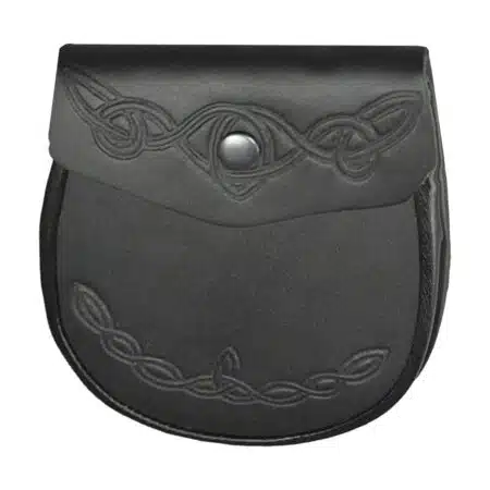 Celtic Knot Detail Leather Sporran