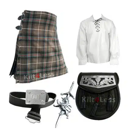 Macdonald Of Isles Hunting Weathered Tartan Kilt Package