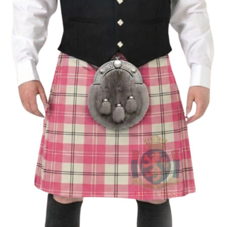 Ailsa Pink Tartan Kilt