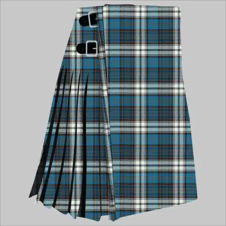 Clan MacDonald Dress Muted Blue Tartan Kilt