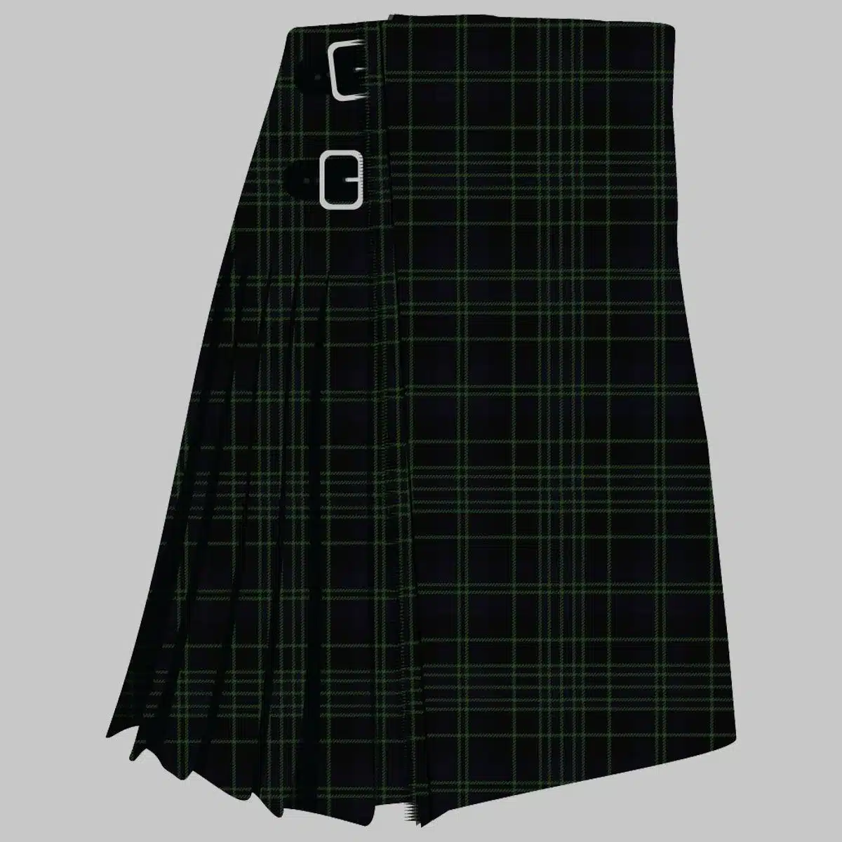 Clergy Green Modern Tartan Kilt