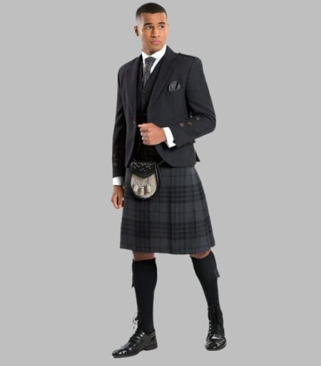 Grey Spirit Tweed Outfit - Black
