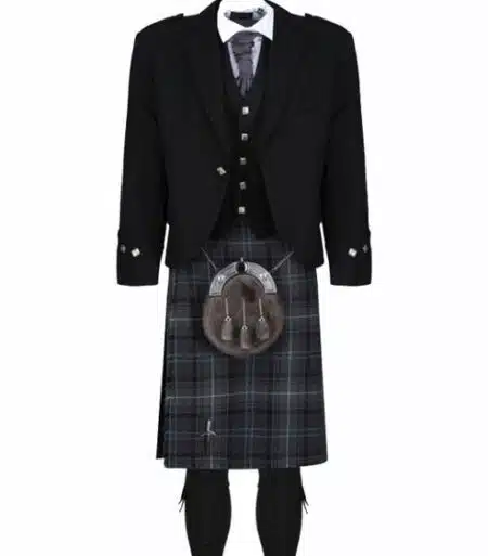 Highland Granite Blue Black Jacket Outfit