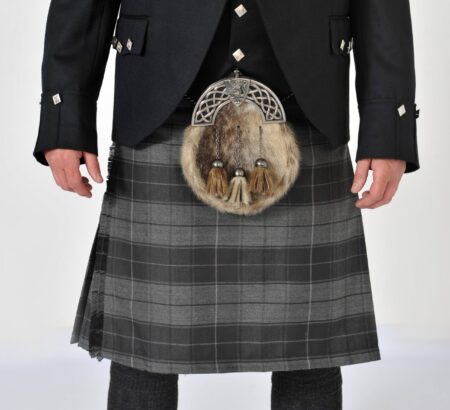 Grey Highlander Tartan Kilt