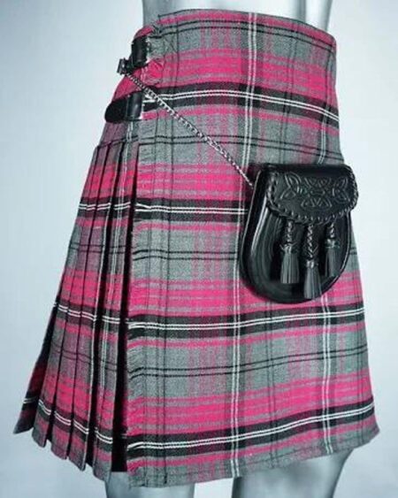 Ailsa Pink Tartan Kilt