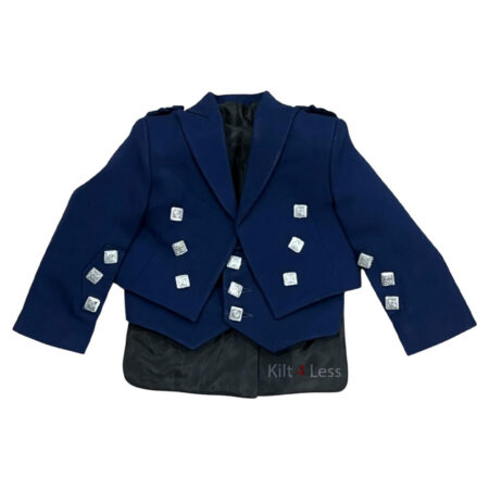 Scottish Navy Blue Baby Prince Charlie Jacket & Vest