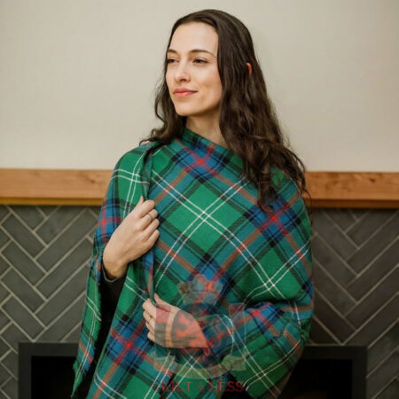 Sutherland Old Ancient Tartan Shawl