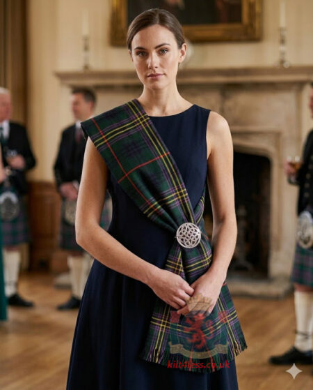 Kennedy Modern Tartan Woman Sash