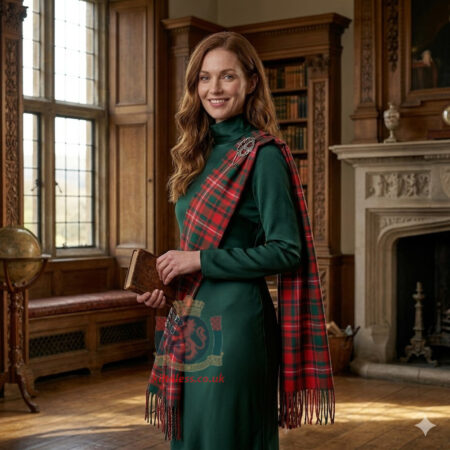 Mackinnon Red Tartan Woman Sash