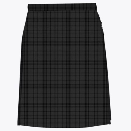 Black Shadow Tartan Kilt For Women