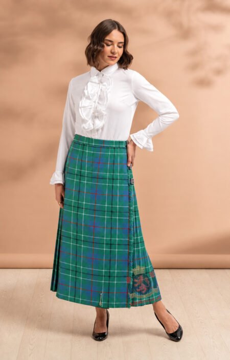 Duncan Ancient Tartan Midi Skirt
