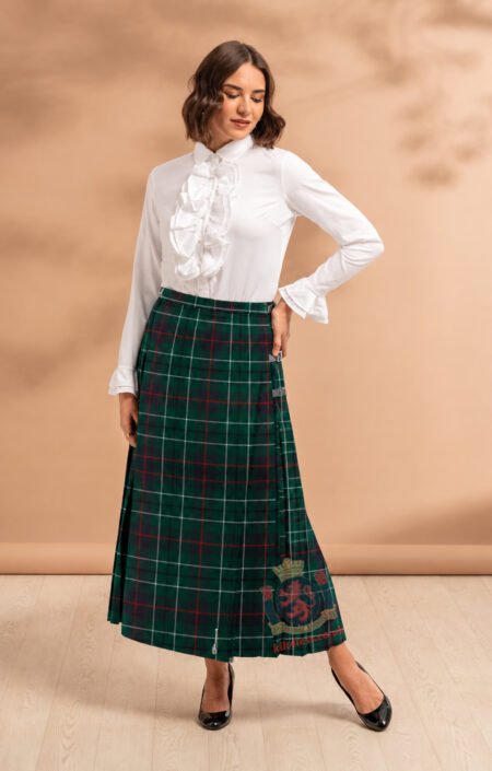 Duncan Modern Tartan Midi Skirt