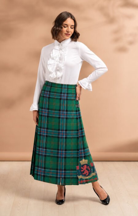 Sinclair Hunting Ancient Tartan Midi Skirt